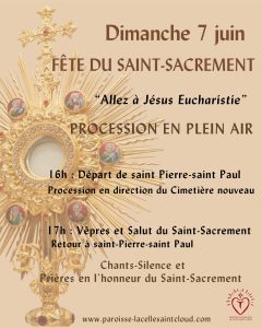 7/6 16h Procession du saint Sacrement